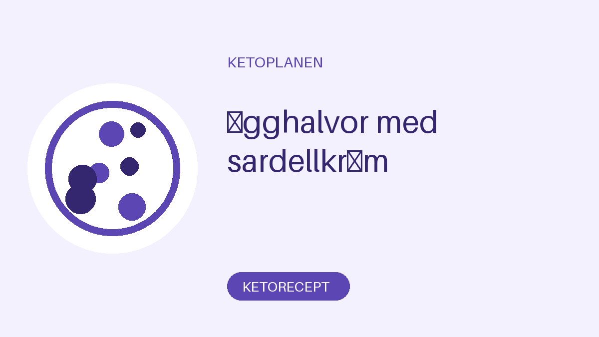 Ägghalvor med sardellkräm