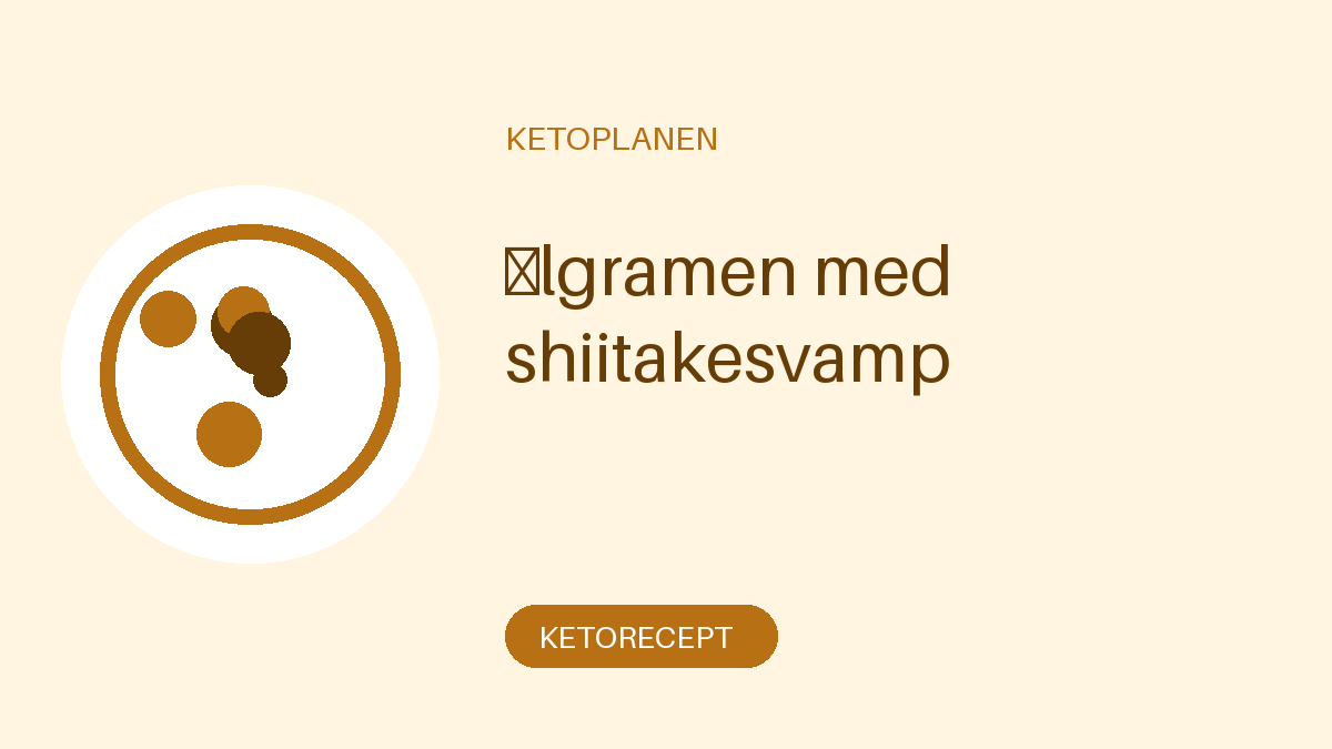 Älgramen med shiitakesvamp