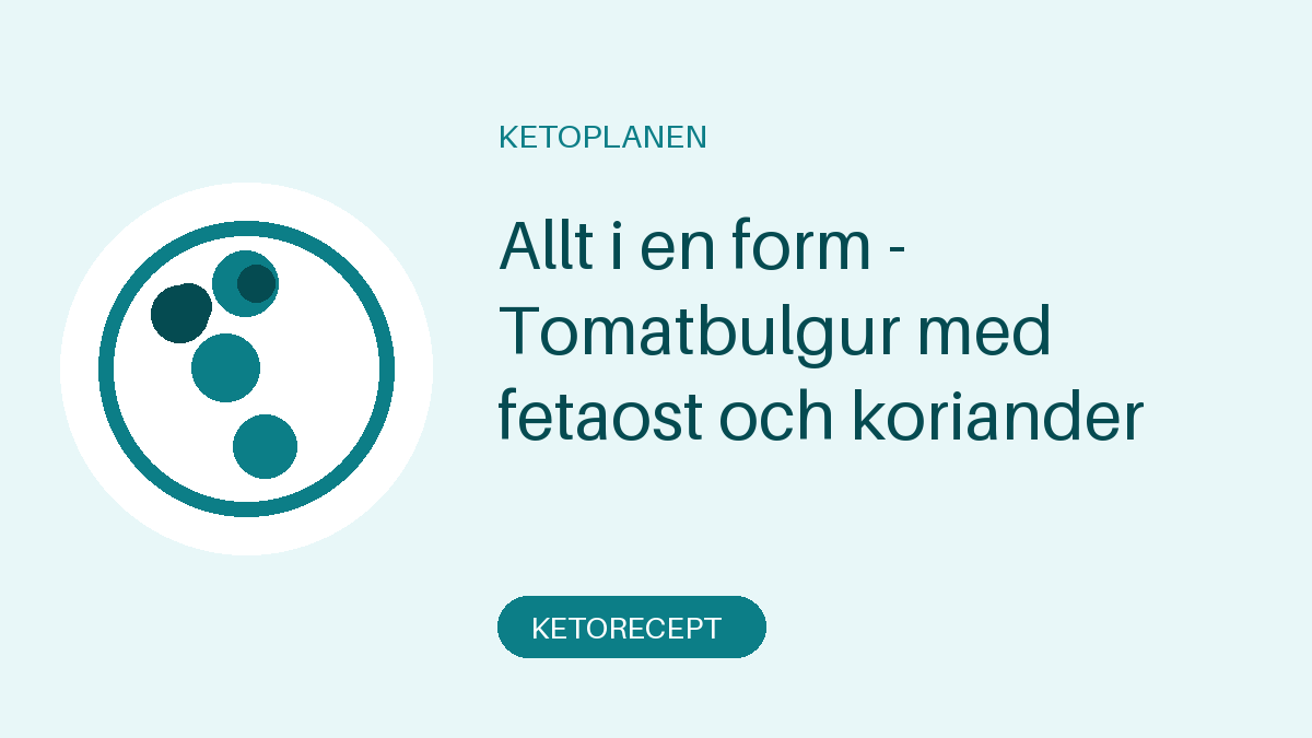Allt i en form - Tomatbulgur med fetaost och koriander