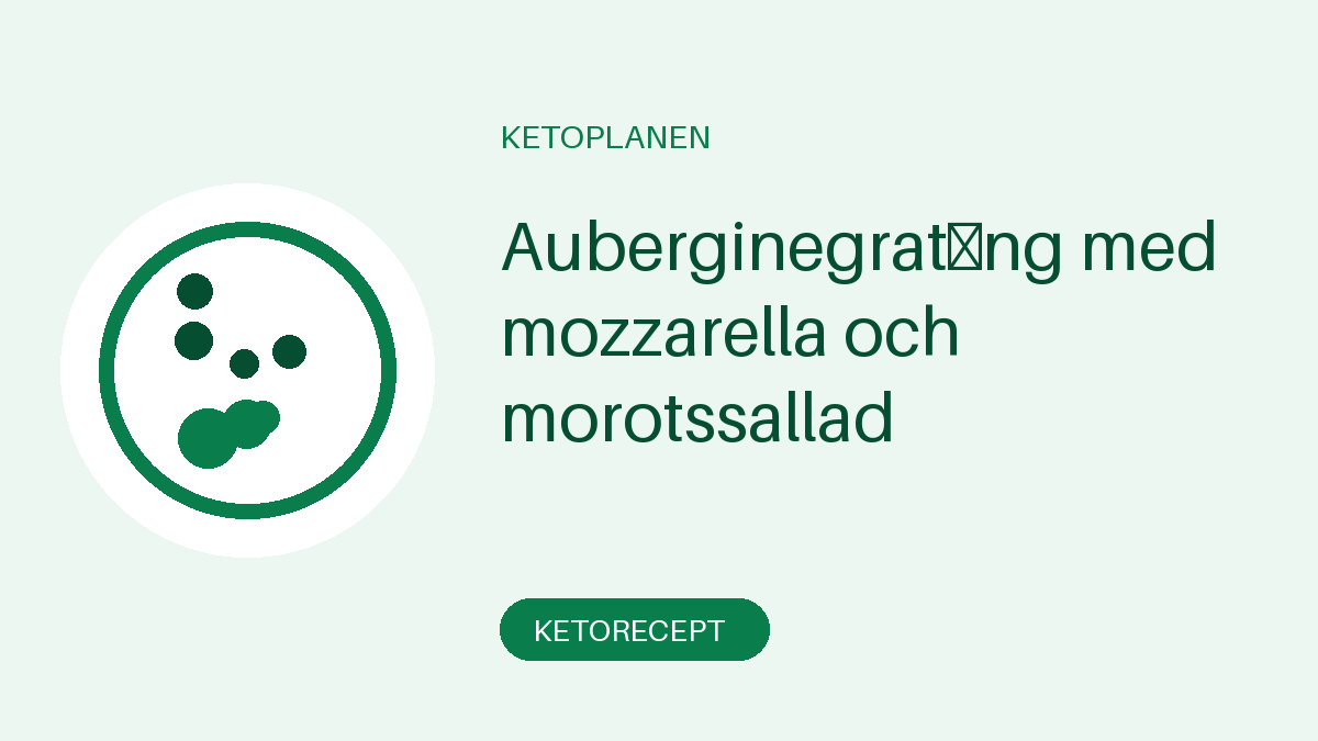 Auberginegratäng med mozzarella och morotssallad