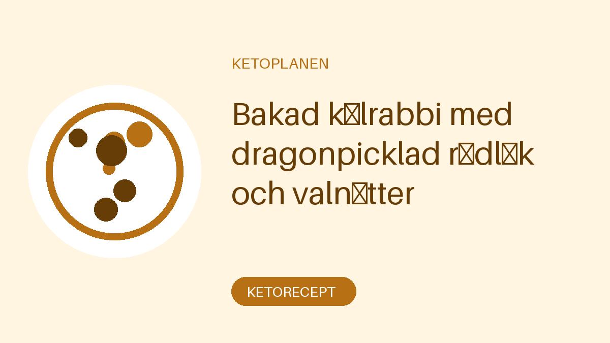 Bakad kålrabbi med dragonpicklad rödlök och valnötter