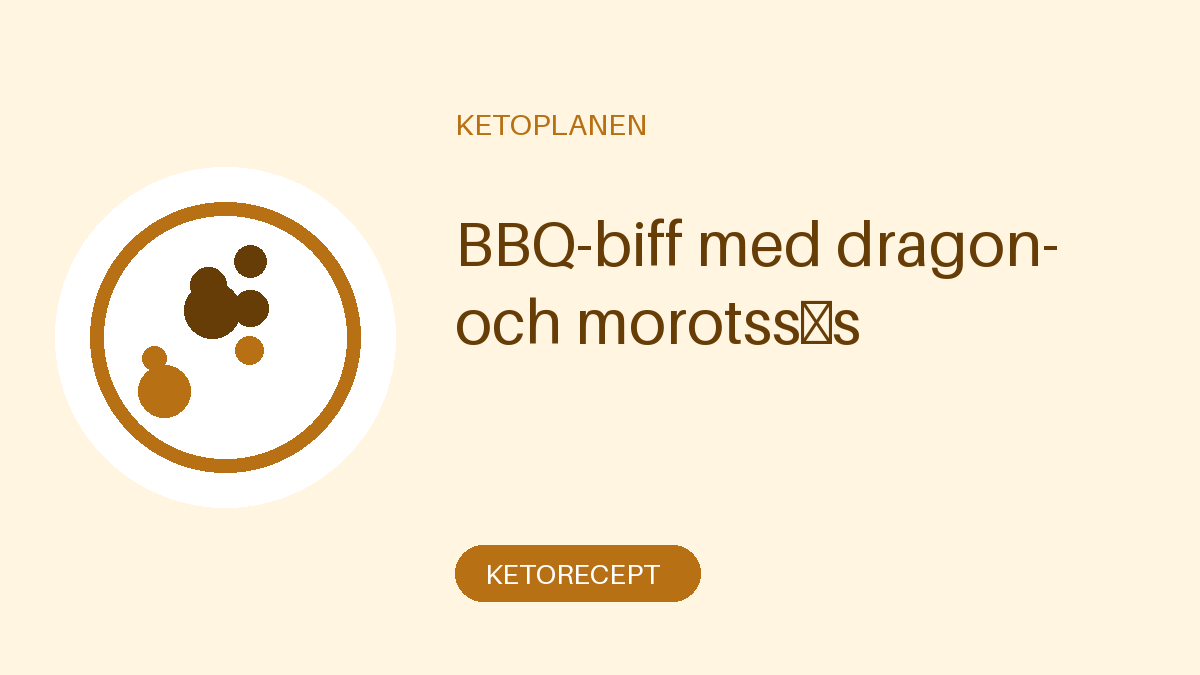 BBQ-biff med dragon- och morotssås