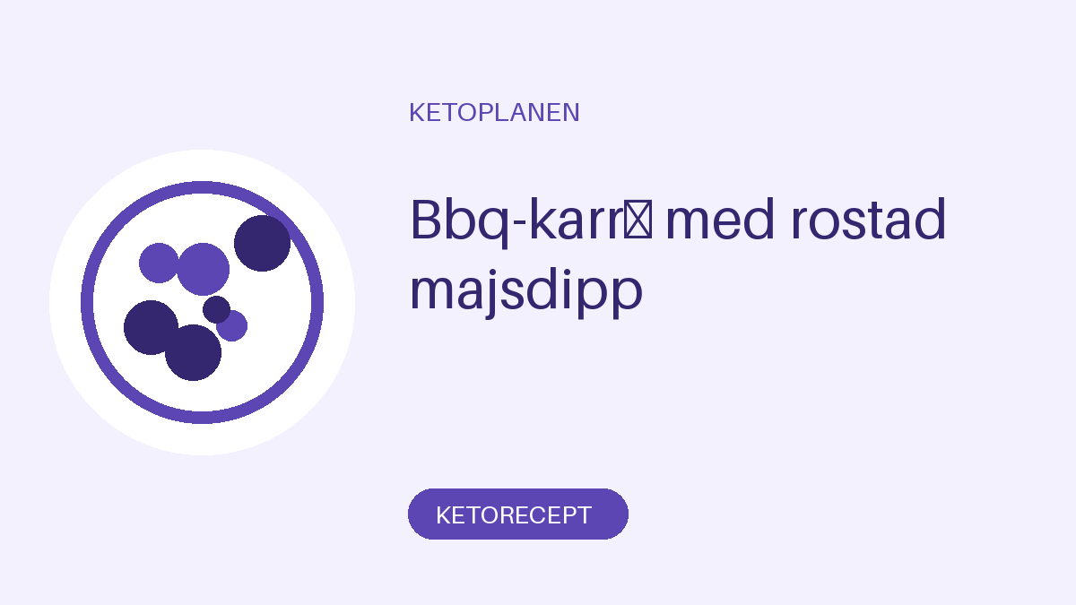 Bbq-karré med rostad majsdipp