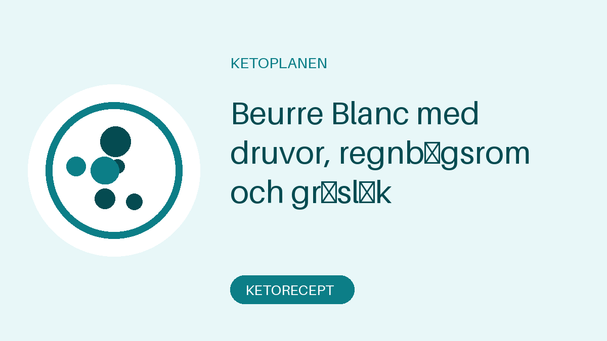 Beurre Blanc med druvor, regnbågsrom och gräslök