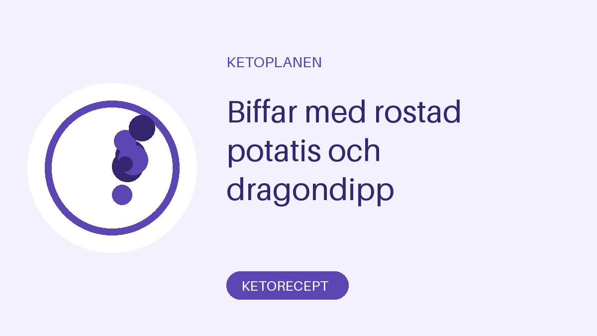 Biffar med rostad potatis och dragondipp