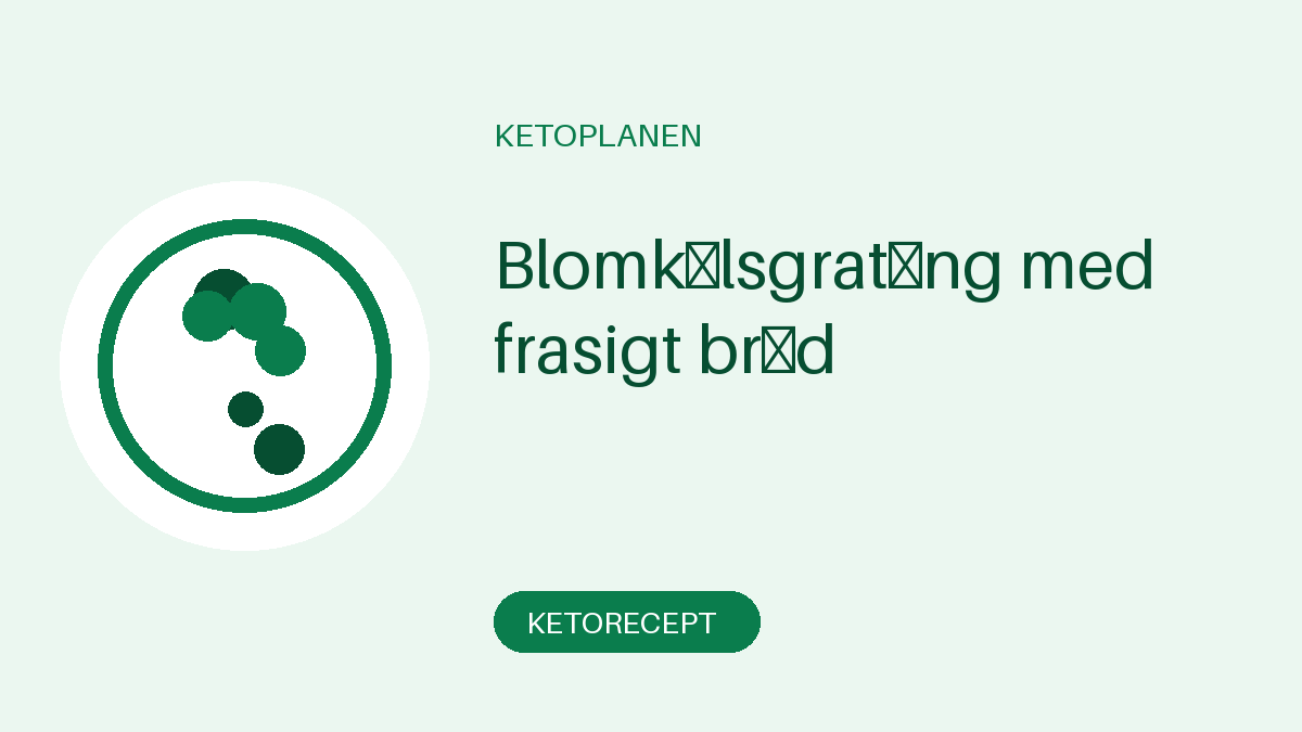 Blomkålsgratäng med frasigt bröd