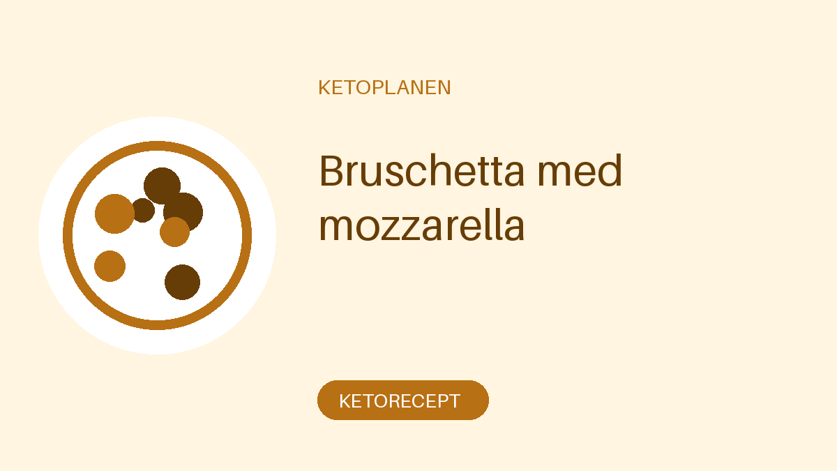 Bruschetta med mozzarella