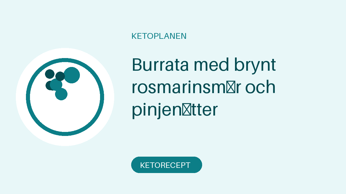 Burrata med brynt rosmarinsmör och pinjenötter