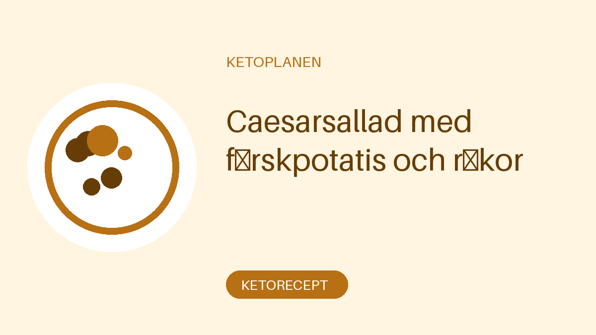 Caesarsallad med färskpotatis och räkor