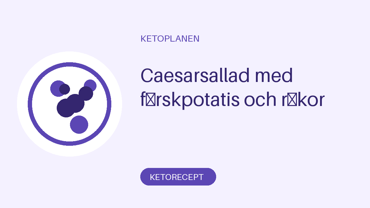 Caesarsallad med färskpotatis och räkor