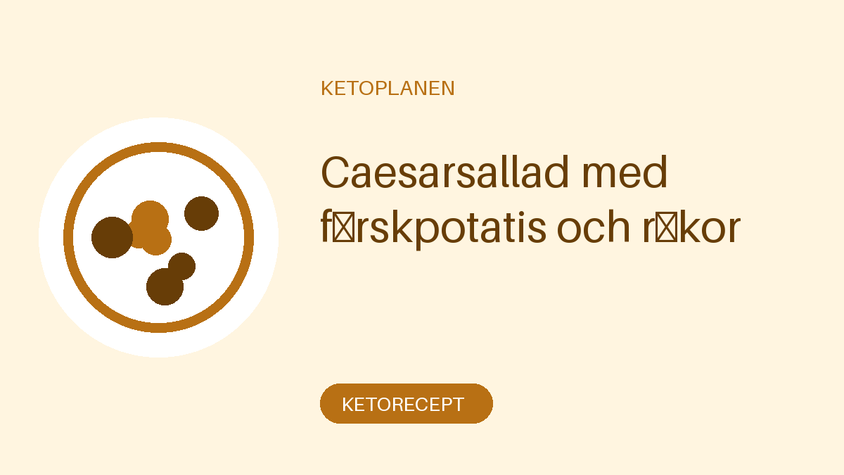 Caesarsallad med färskpotatis och räkor