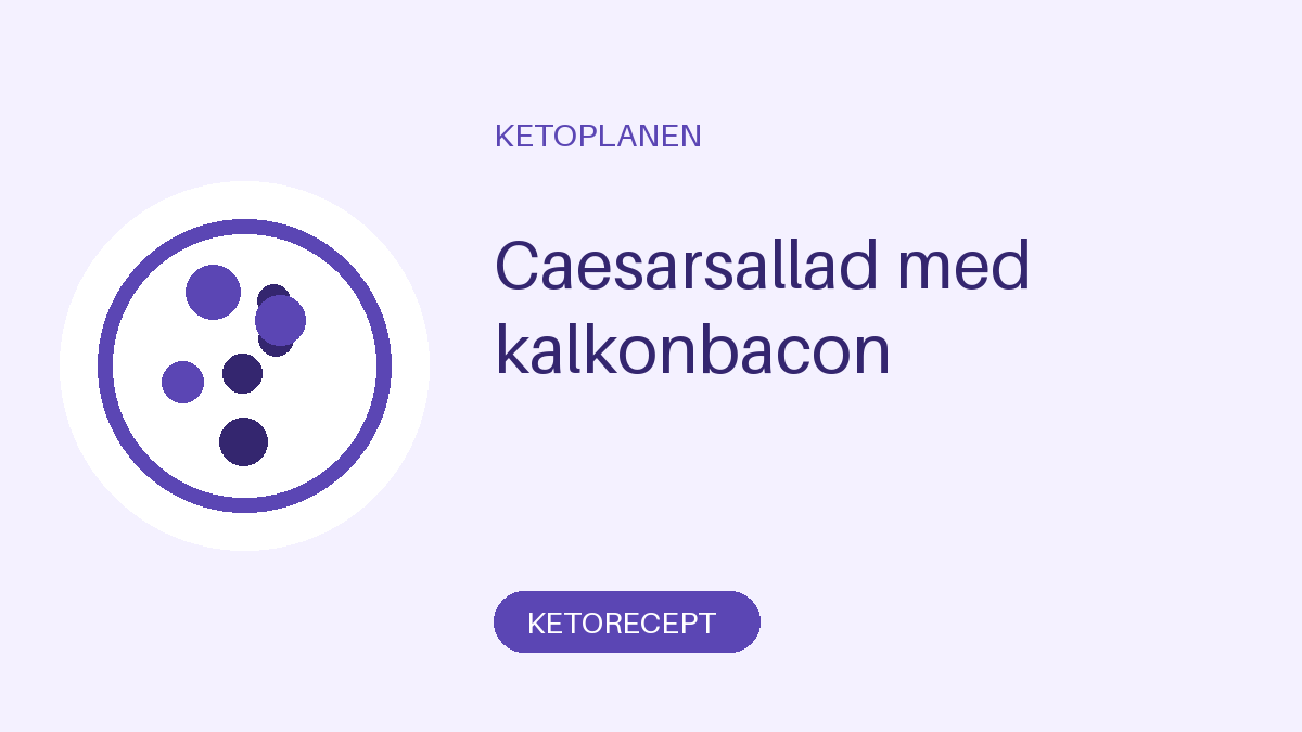 Caesarsallad med kalkonbacon