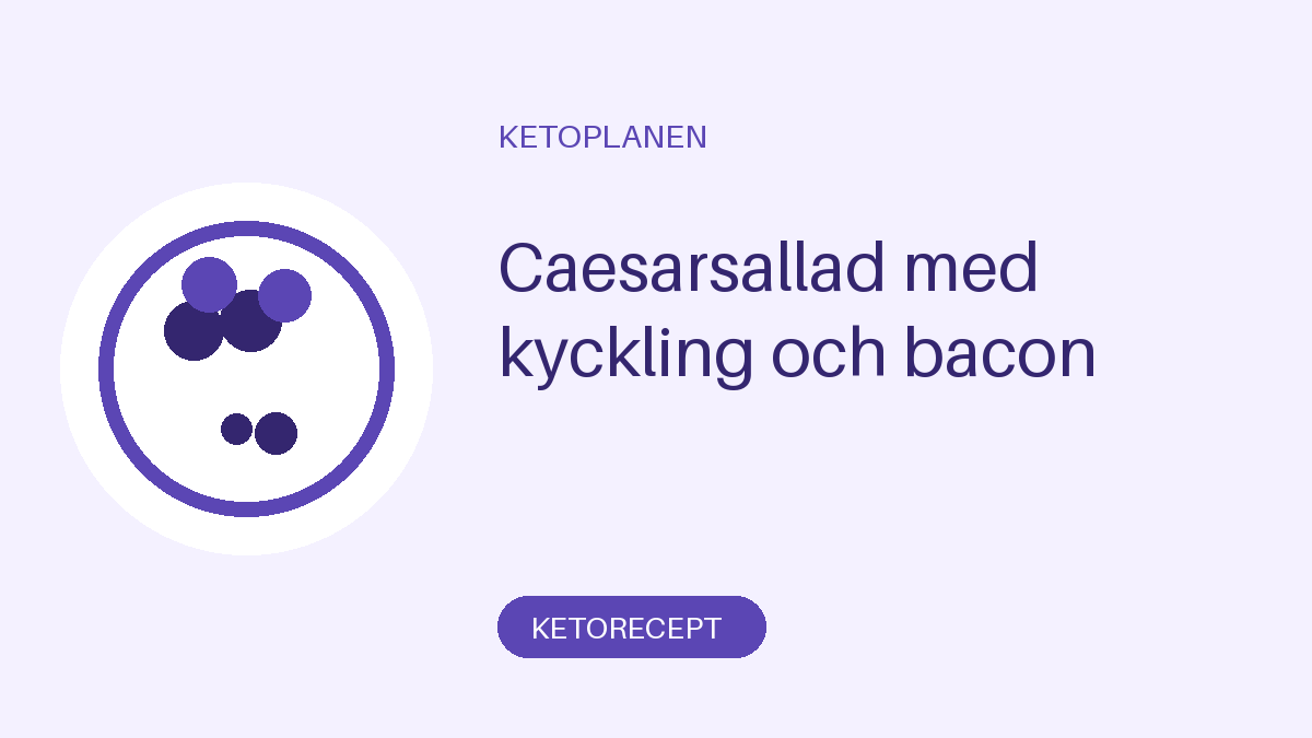 Caesarsallad med kyckling och bacon