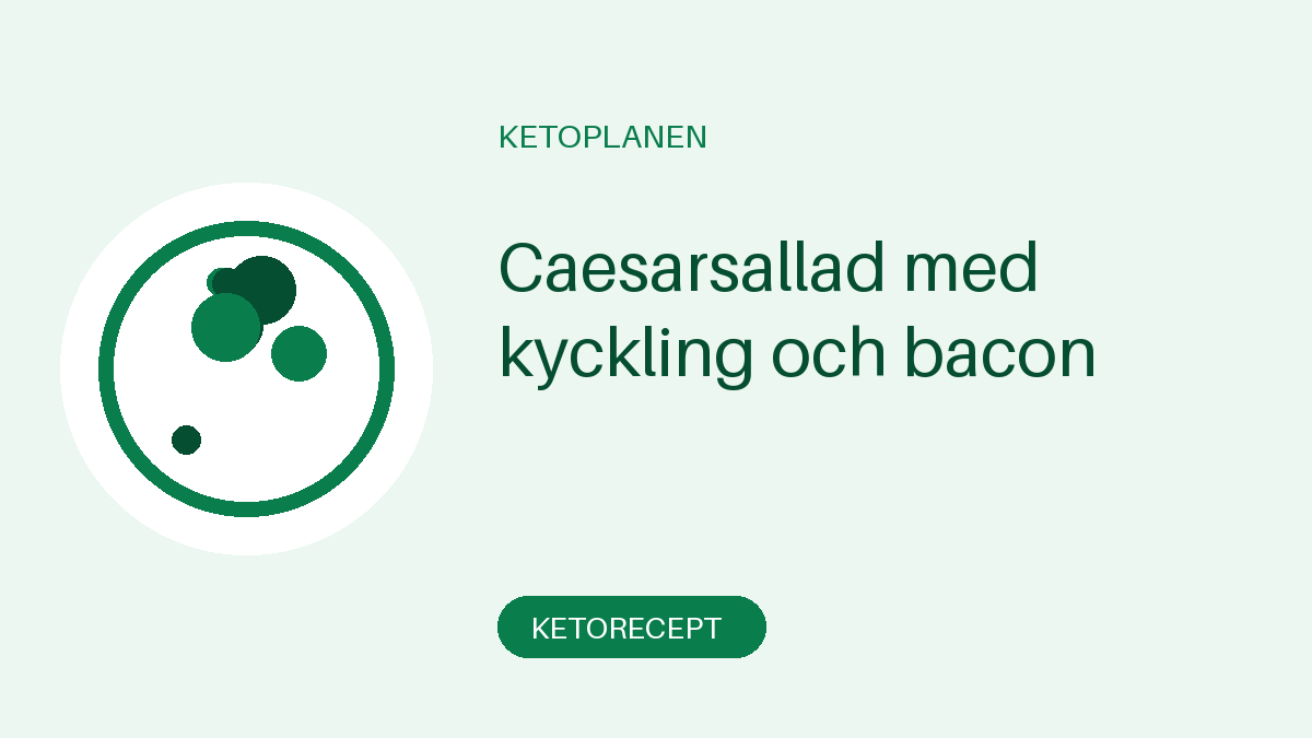 Caesarsallad med kyckling och bacon