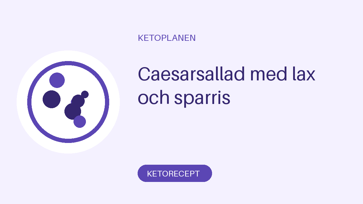 Caesarsallad med lax och sparris