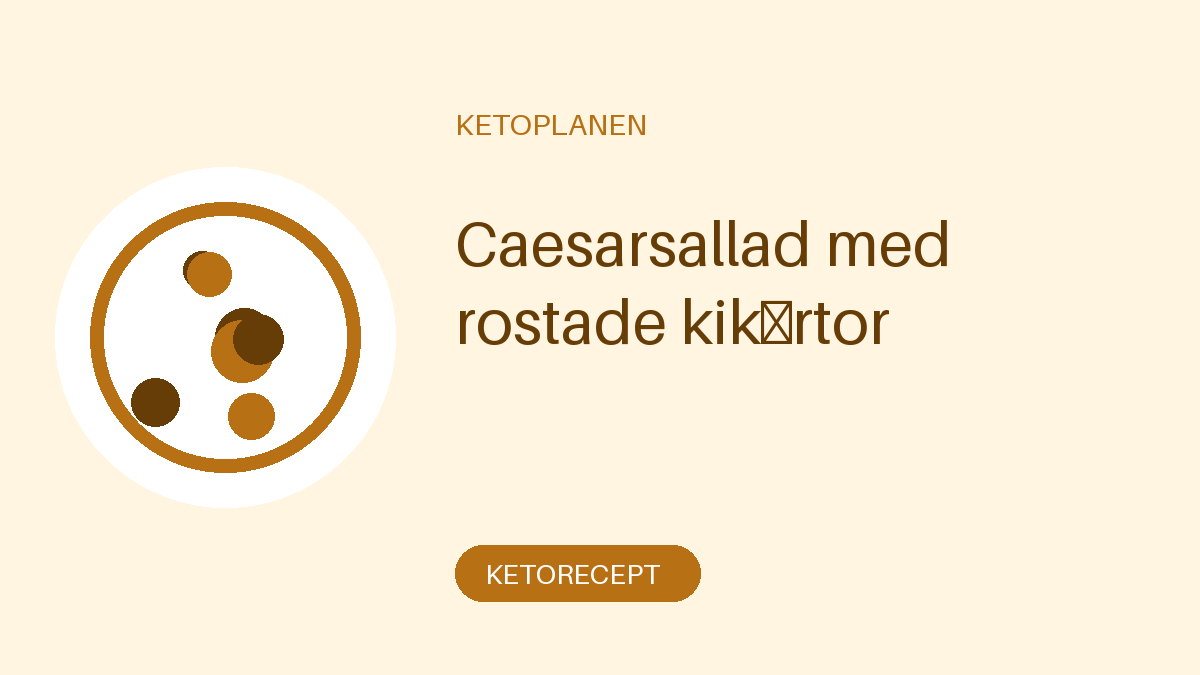 Caesarsallad med rostade kikärtor