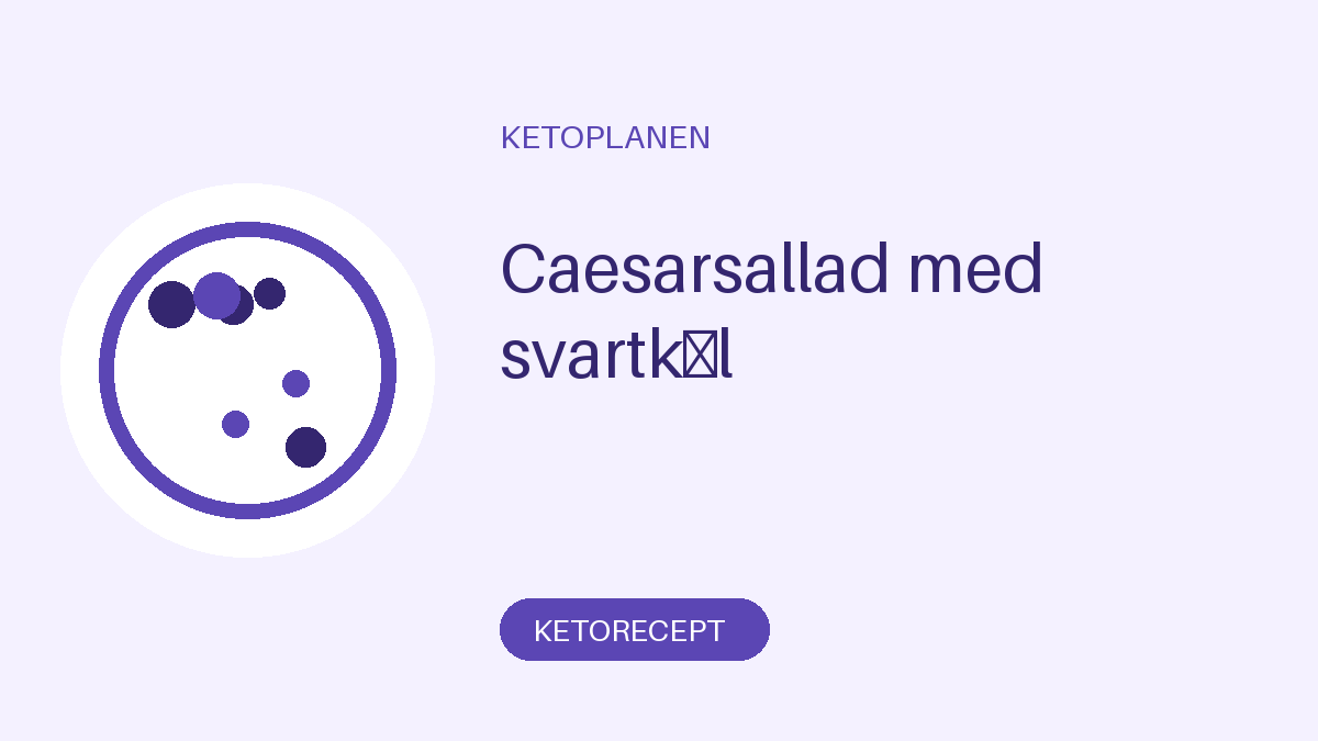 Caesarsallad med svartkål