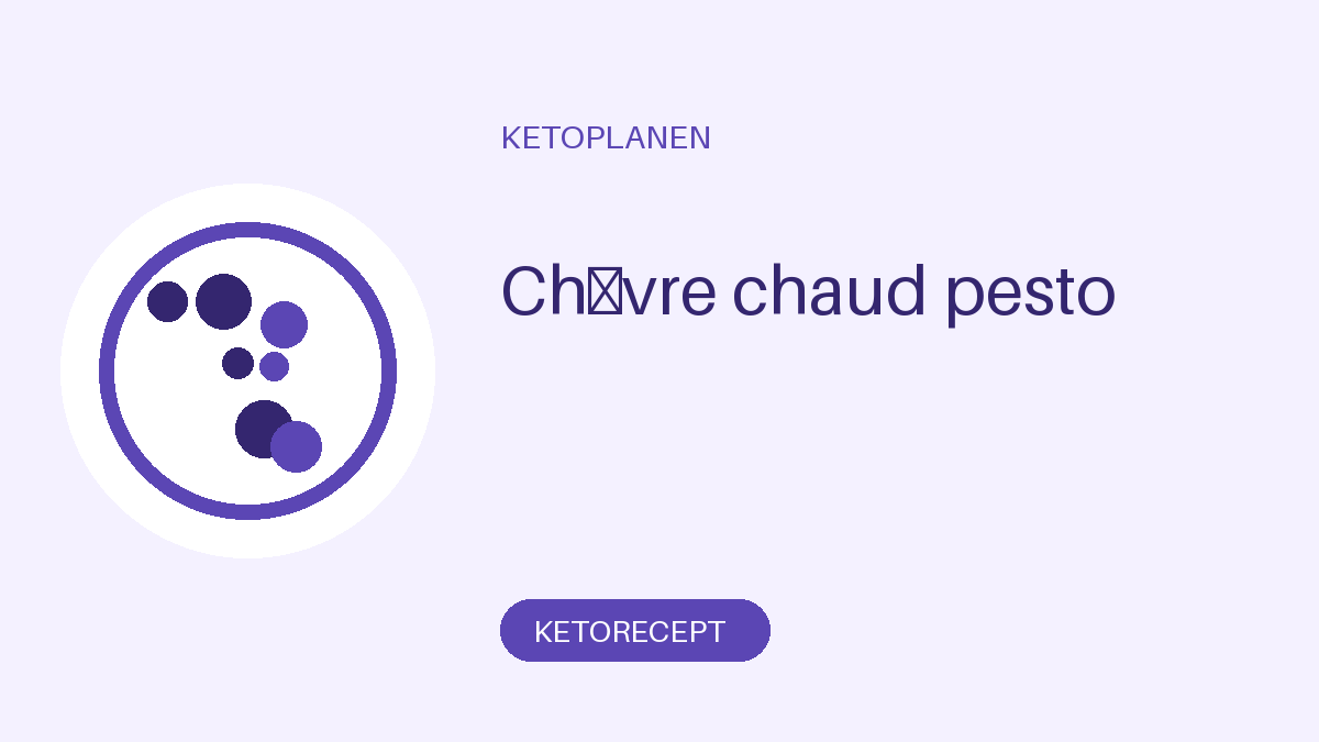 Chèvre chaud pesto