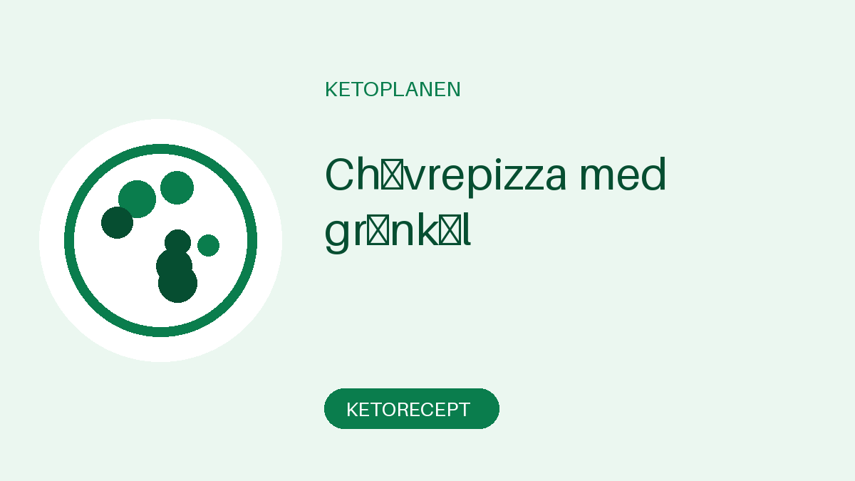 Chèvrepizza med grönkål