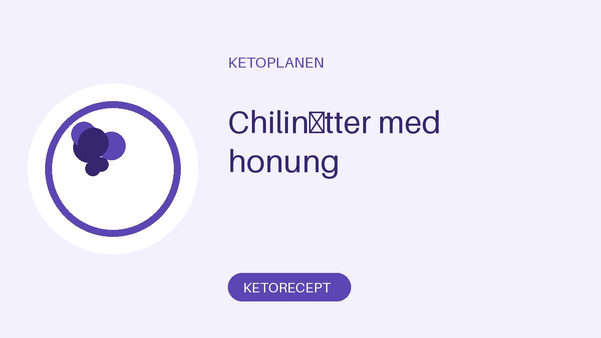 Chilinötter med honung