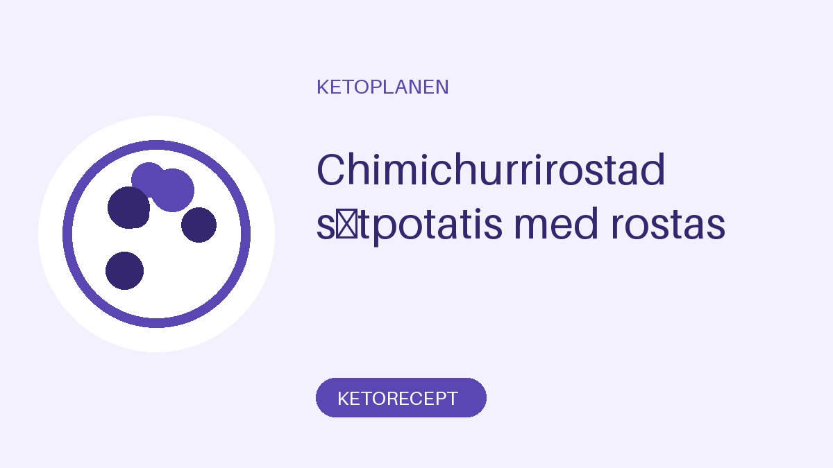 Chimichurrirostad sötpotatis med rostas