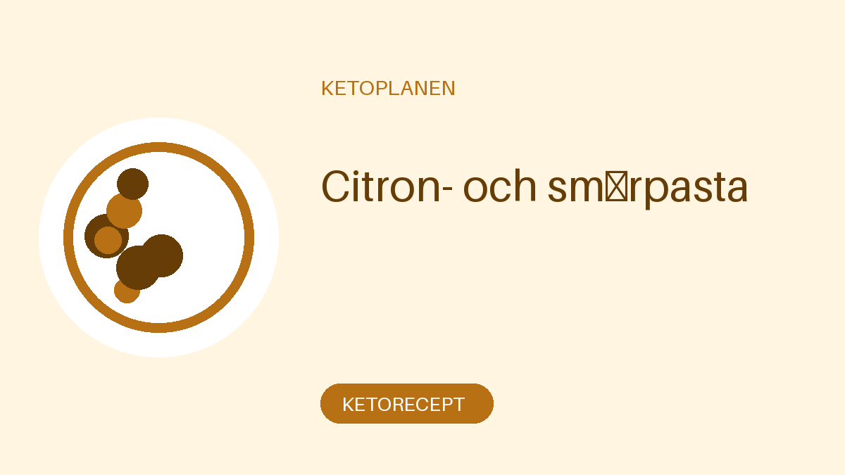 Citron- och smörpasta