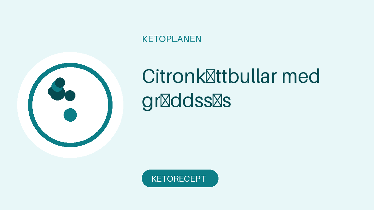 Citronköttbullar med gräddssås
