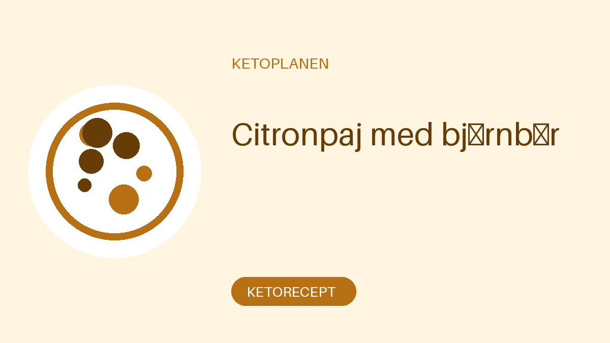 Citronpaj med björnbär