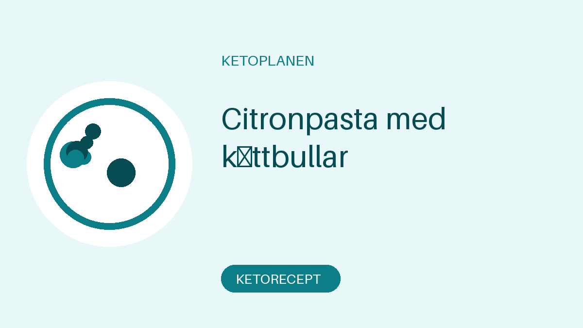 Citronpasta med köttbullar