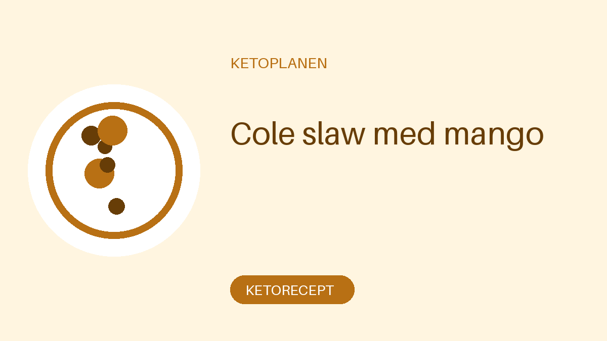 Cole slaw med mango