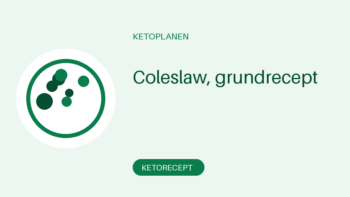 Coleslaw, grundrecept