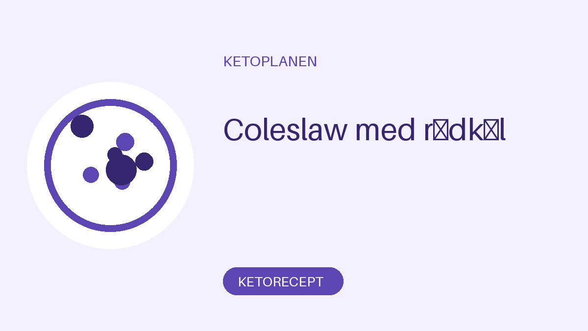 Coleslaw med rödkål
