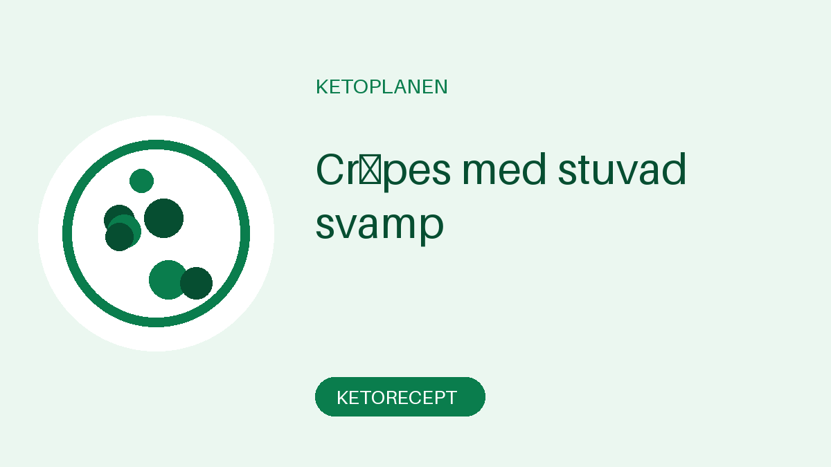 Crêpes med stuvad svamp