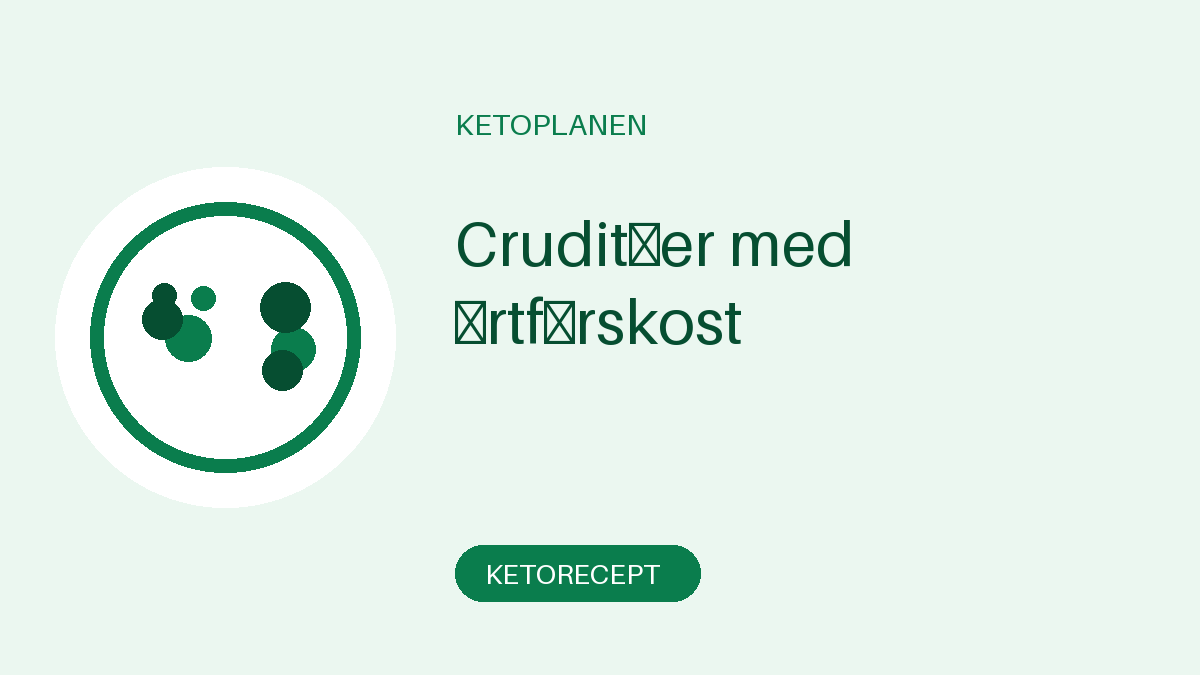 Cruditéer med örtfärskost