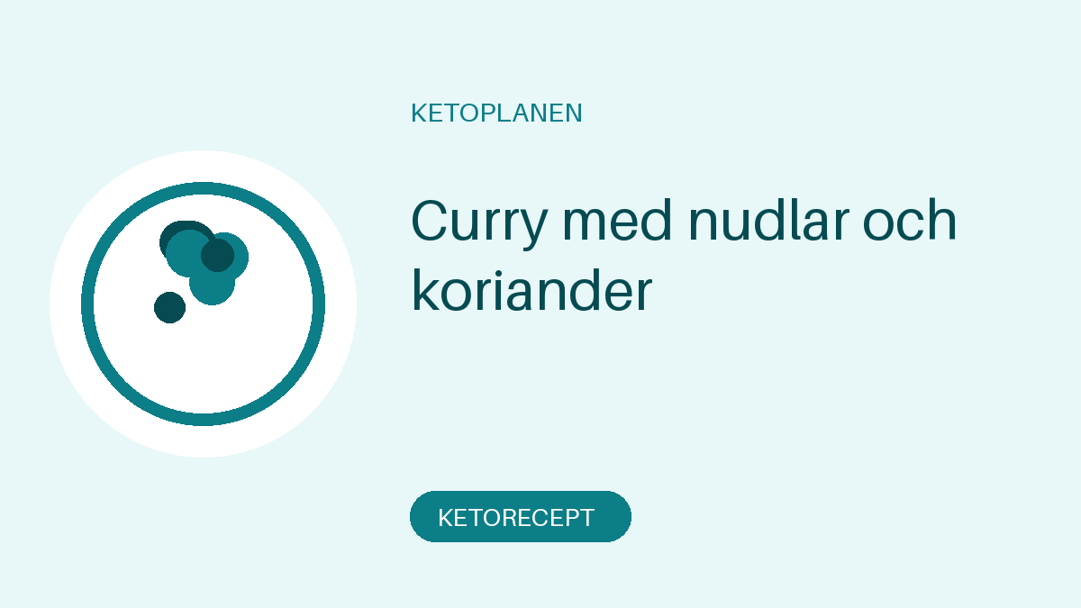 Curry med nudlar och koriander