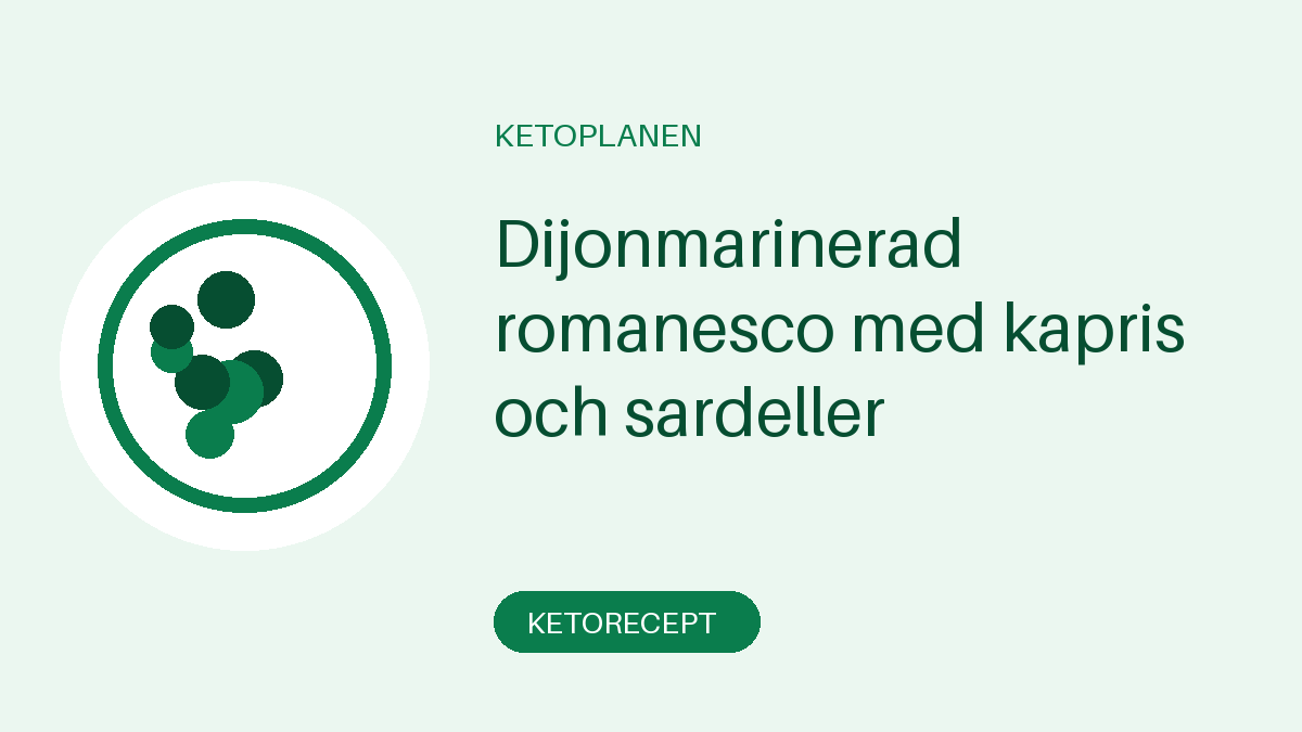 Dijonmarinerad romanesco med kapris och sardeller
