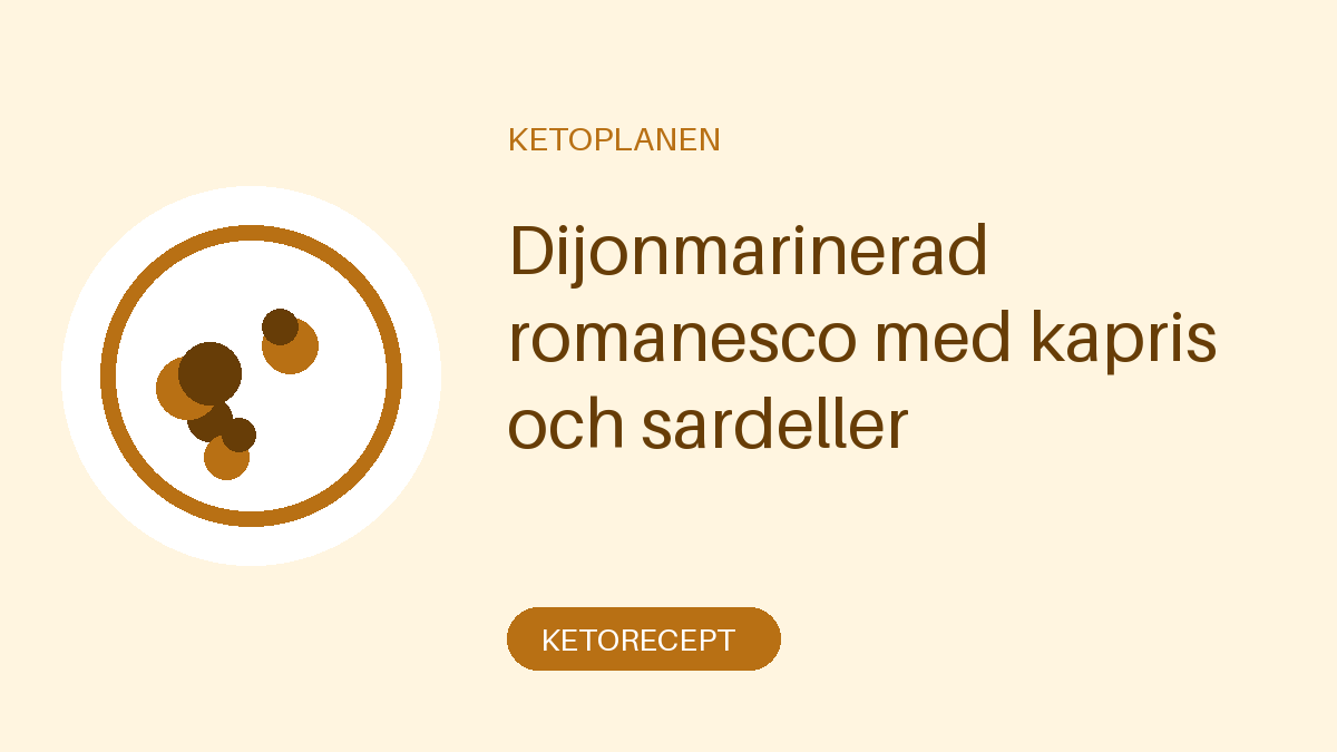 Dijonmarinerad romanesco med kapris och sardeller