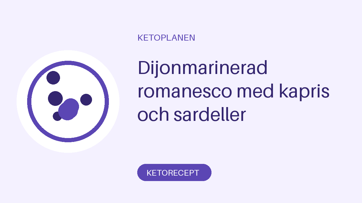 Dijonmarinerad romanesco med kapris och sardeller