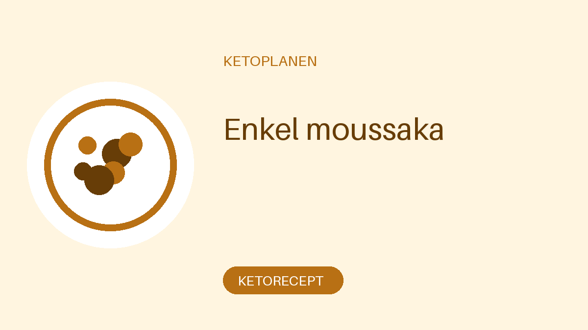 Enkel moussaka