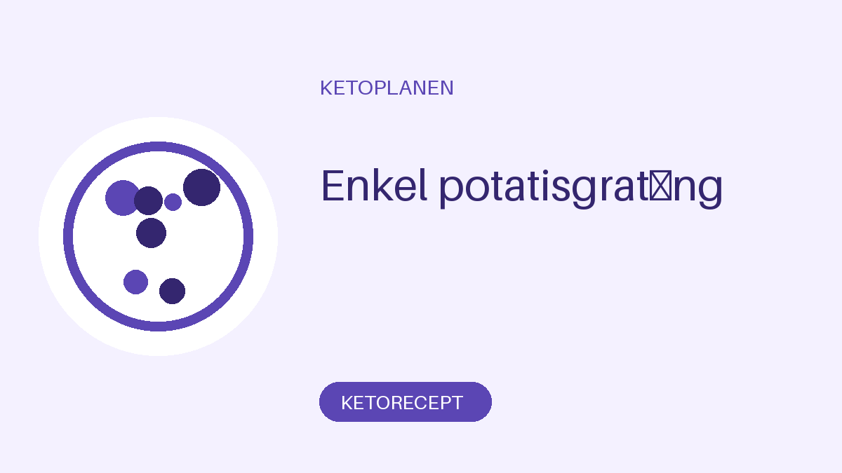 Enkel potatisgratäng