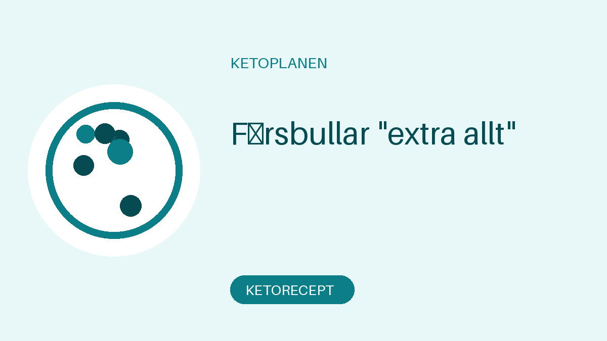 Färsbullar "extra allt"