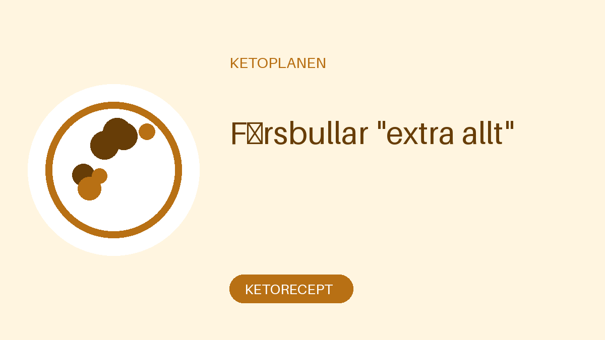 Färsbullar "extra allt"