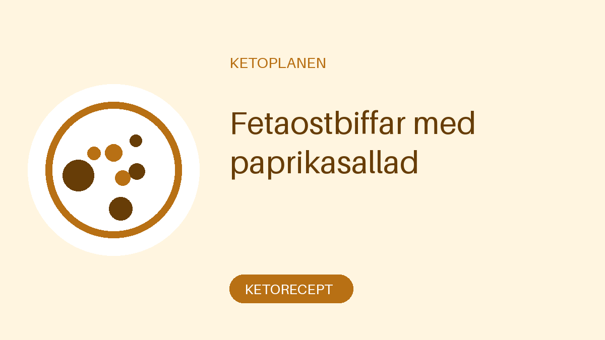 Fetaostbiffar med paprikasallad