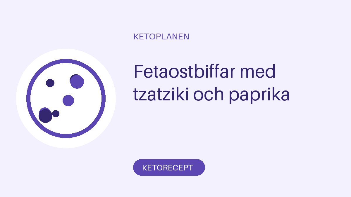 Fetaostbiffar med tzatziki och paprika
