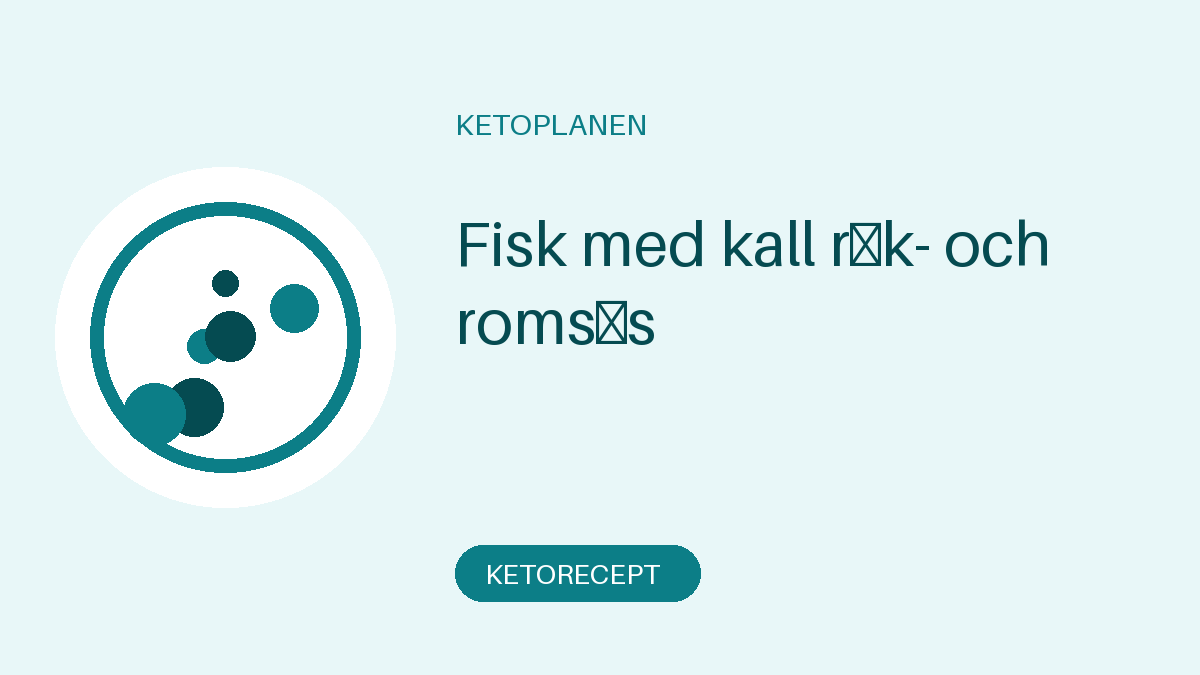 Fisk med kall räk- och romsås