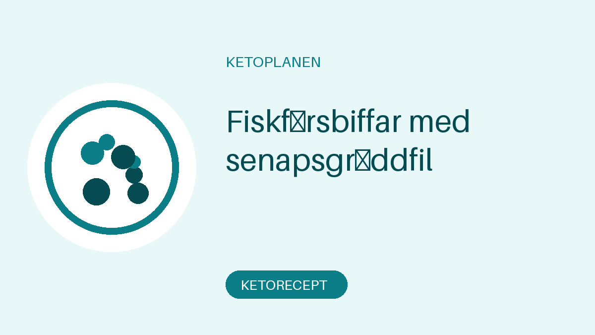 Fiskfärsbiffar med senapsgräddfil