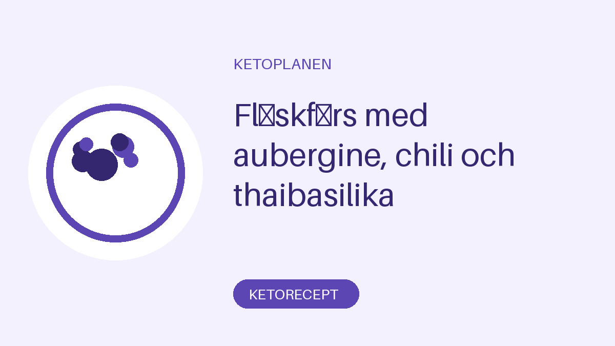 Fläskfärs med aubergine, chili och thaibasilika