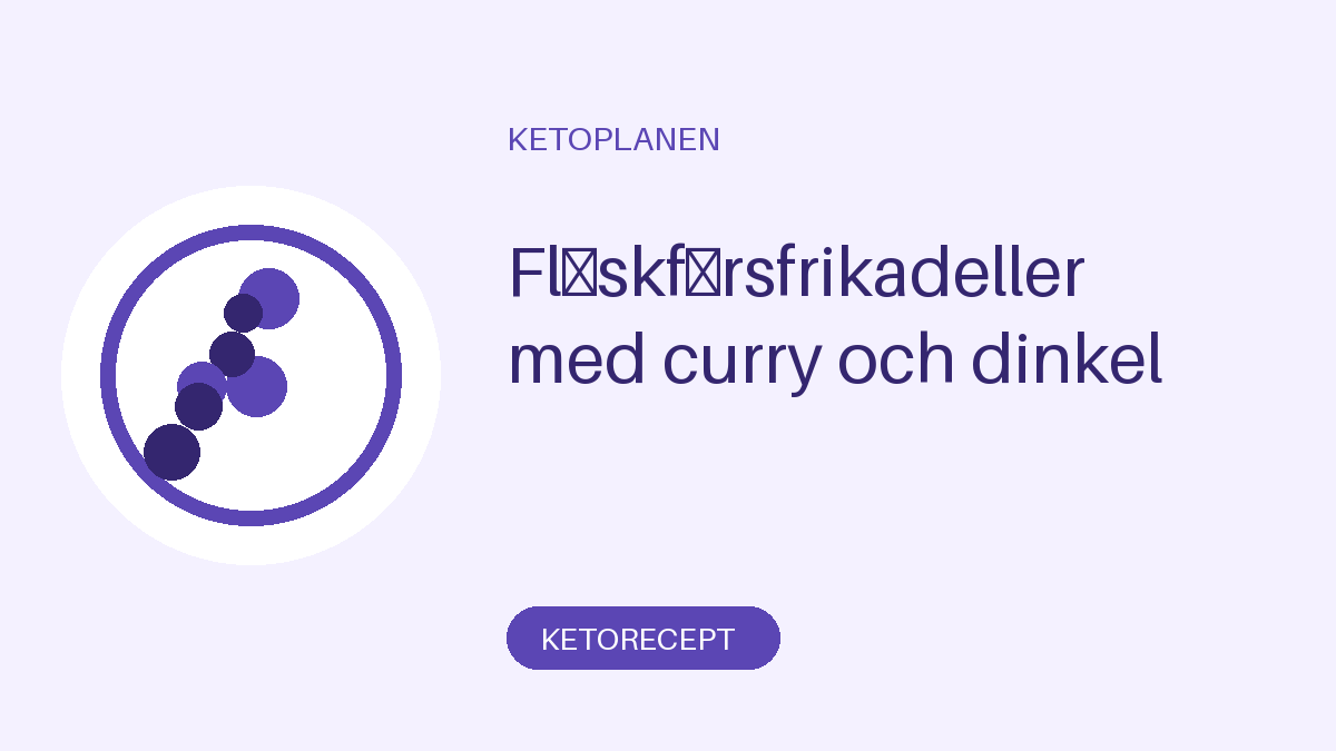 Fläskfärsfrikadeller med curry och dinkel