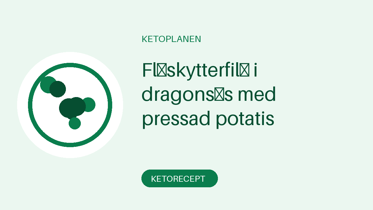 Fläskytterfilé i dragonsås med pressad potatis