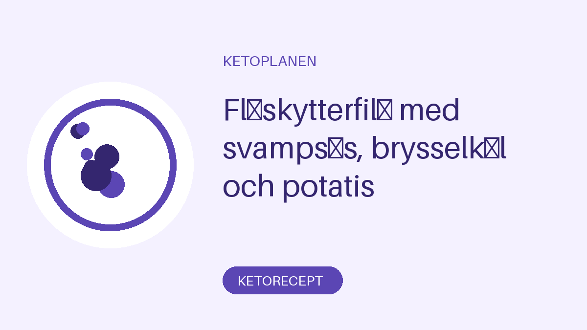 Fläskytterfilé med svampsås, brysselkål och potatis